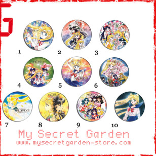 Sailor Moon Pretty Soldier 美少女戦士 Anime Pinback Button Badge Set 2a or 2b ( or Hair Ties / 4.4 cm Badge / Magnet / Keychain Set )